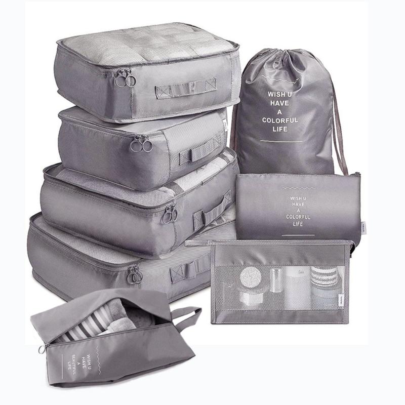 

Storage Bags Packing Cubes Durable Luggage Organisers Suitcase Compression Pouches Waterproof Travel Essentials BagsStorage