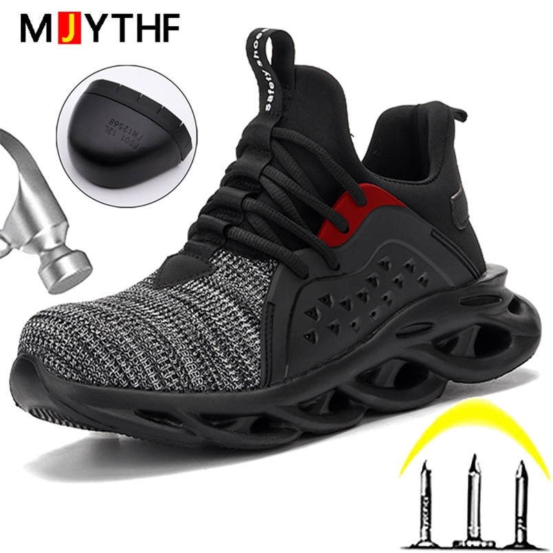 

Work Sneakers Men Indestructible Shoes Work Safety Shoes With Steel Toe Cap Puncture-Proof Male Security Protective Shoes 220616, Jb808-green