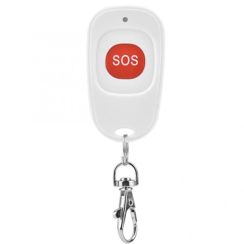 

Alarm Systems Wireless SOS Emergency Button Portbale Mini Panic White