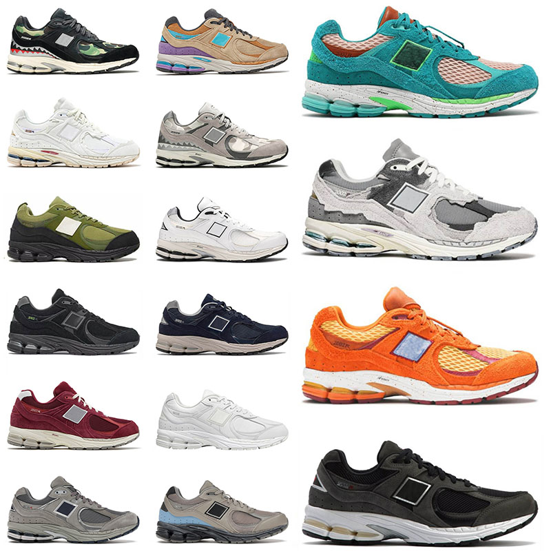 Designer 2002r Luxury Casual Shoes For Mens Womens Marblehead Light Blue Atlas Lemon Haze Munsell White Peace Be the Journey Sports Sneakers Trai