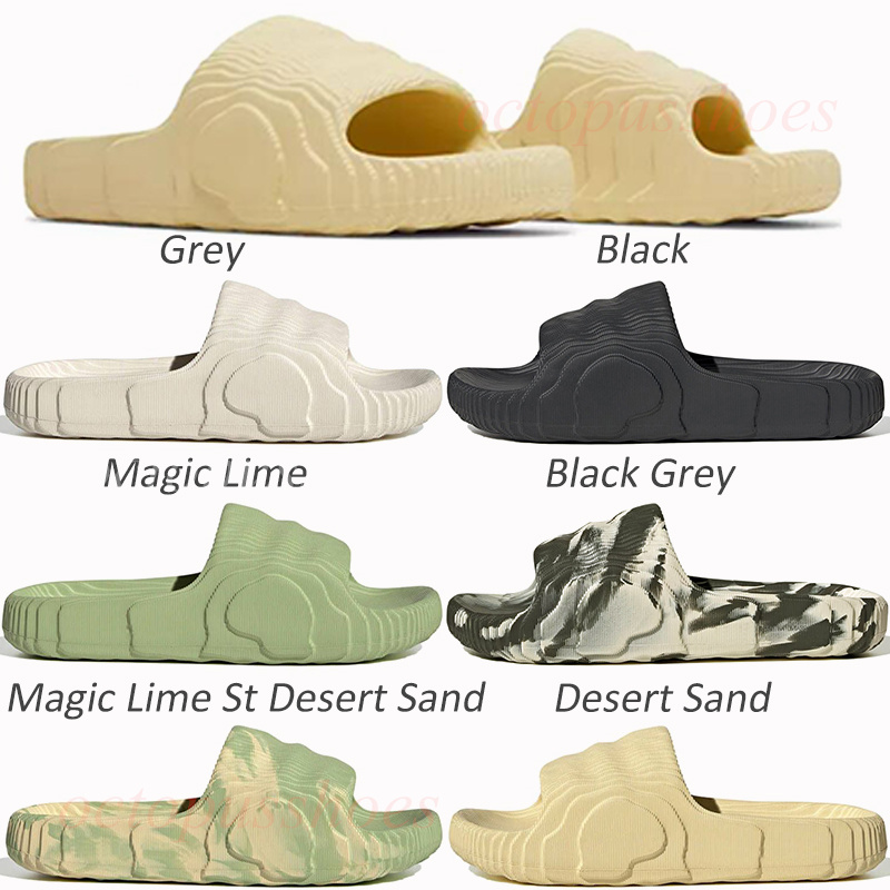 

2022 top version Adilette 22 Slides Mens womens Slippers Black Grey Magic Lime Desert Sand flip flops platform Scuffs sandales Men women Foam Runner MXT Moon Grey, Please leave a message