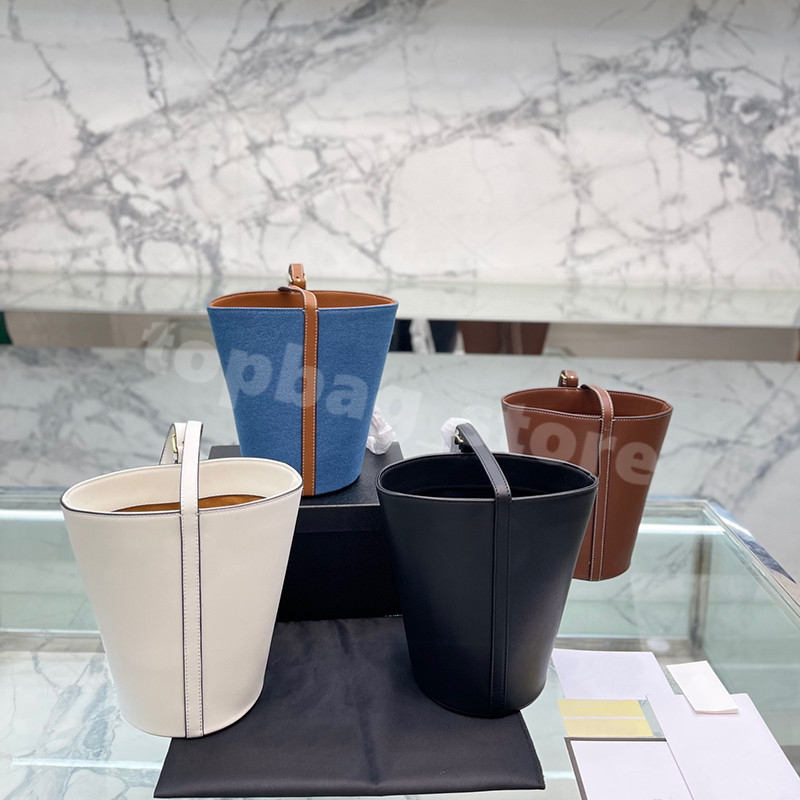 

2022 New Designer Messenger Bag Womens Shoulder Bag Fashion Bucket Handbag Retro Large Capacity, White