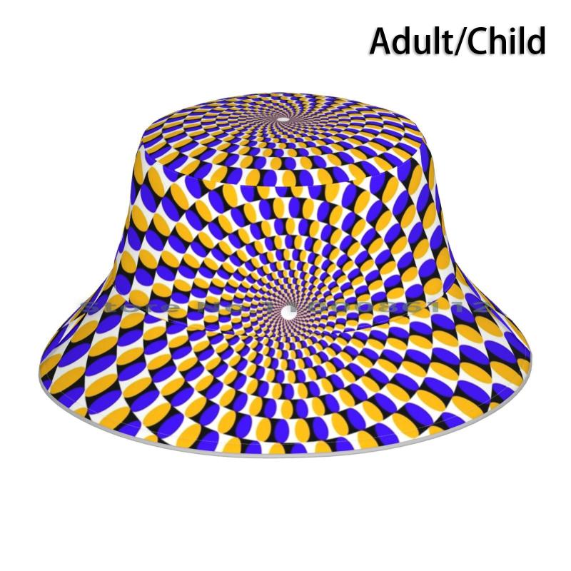 

Berets Hypnotic Spiral Bucket Hat Sun Cap Tunnel Hypnosis Universe Space Circle Pattern Foldable OutdoorBerets BeretsBerets, Adult scarf mask