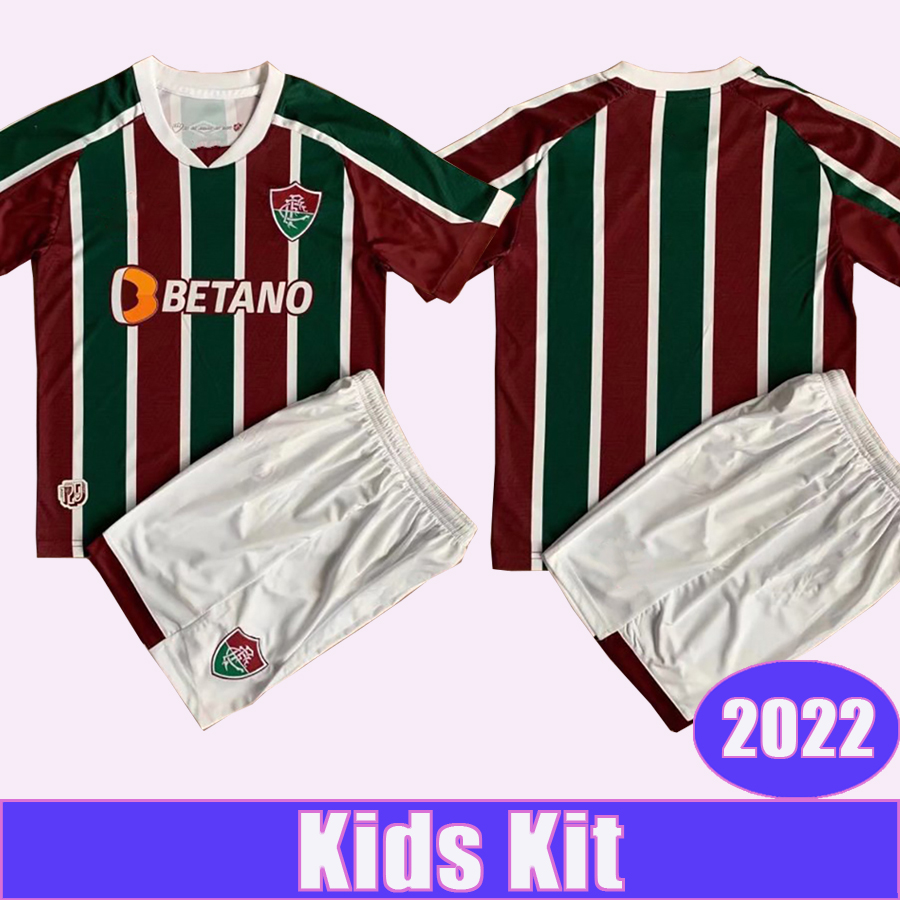 

2022 Fluminense Kids Kit Soccer Jerseys FRED G. CANO FELIPE MELO PH GANSO LUIZ HENRIQUE ANDRE NONATO Home Away 3rd Football Shirt, Tz3486 2122 home no socks