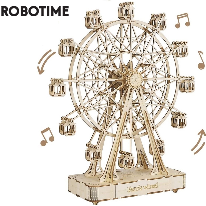 

Robotime Rolife 232pcs Rotatable DIY 3D Ferris Wheel Wooden Model Building Block Kits Assembly Toy Gift for Children Adult TGN01 220816