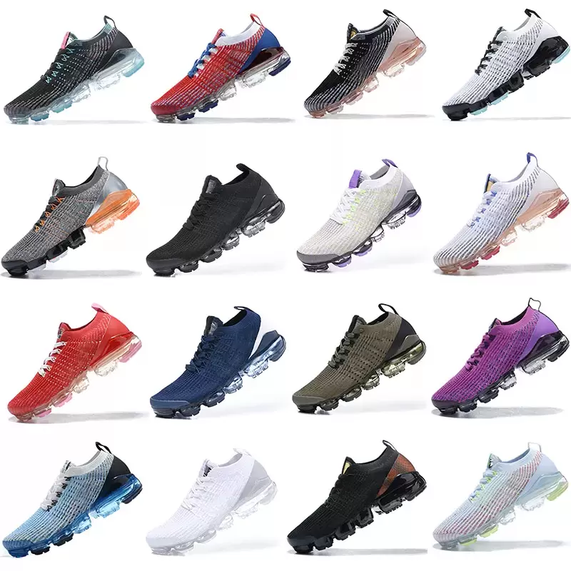 

2022 Classic Fashion Flyknit 2.0 Running shoes Triple Black Designer Men Women Sneakers Fly White knit cushion Trainers Zapatos Eur 36-45, With original box