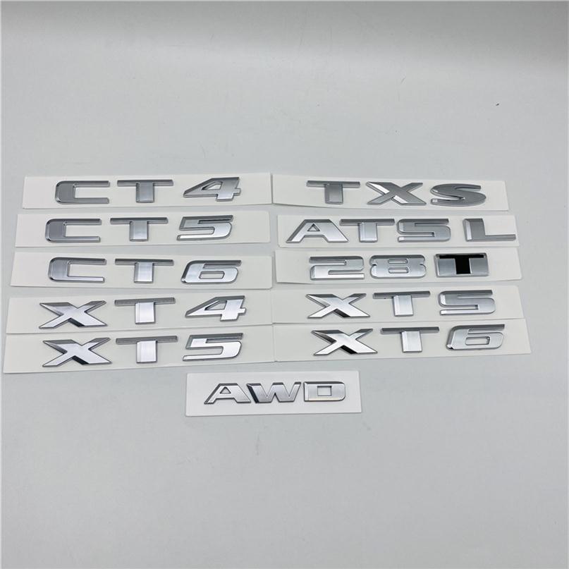 Pour Cadillac CT4 CT5 CT6 XT4 XT5 XT6 ATSL XTS 28T AWD TXS LETTRES ARRANCE TRUNT TAILGATE BADGE DECLAGE 198N