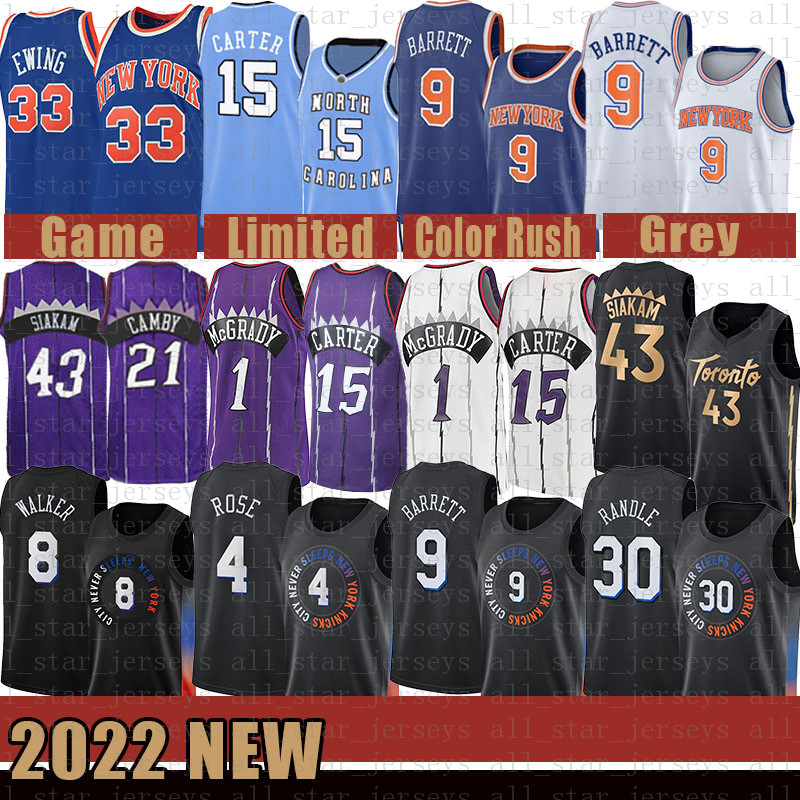 

15 43 RJ Barrett Julius Randle Derrick Rose Kemba Walker Basketball Jersey Torontos Raptores New Mens York Black Knick 9 30 4 8 Vince Carter Pascal Siakam Champagne, Jersey-nks