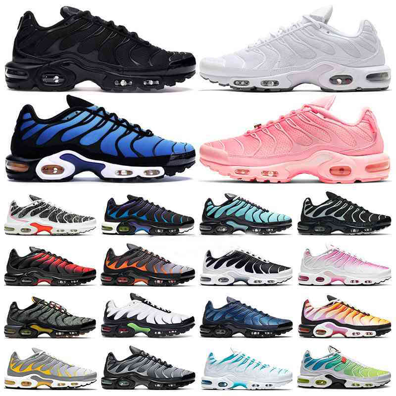 

Shoes Running Plus tn Men Running Outdoor Sneakers Atlanta Kaomoji Triple White volt Red black gradient Oreo Hyper Blue Web Crater Worldwide Sports, 33