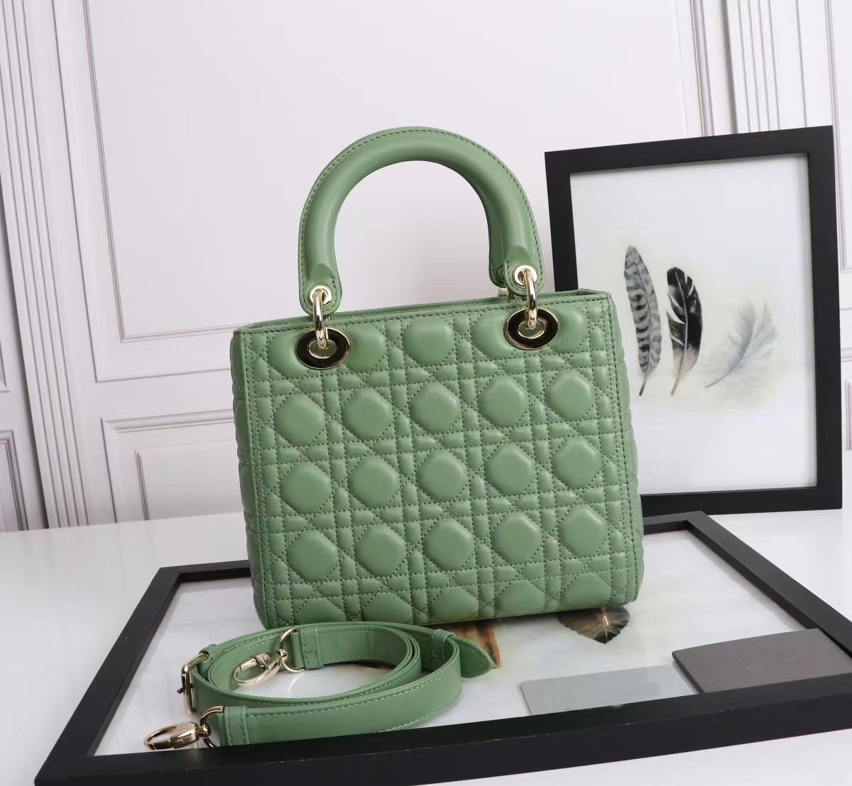 

5A bag Tartan designer Top quality Fashion Women shoulder Bags Chain Messenger Bag Leather handbags diana The imperial concubine package crossbody tote clutch Lady