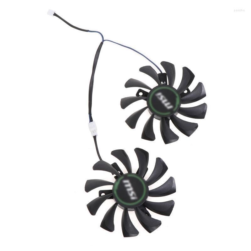 

Fans & Coolings 2Pcs 75MM HA8010H12F-Z VGA Fan For MSI GeForce GTX 1650 SUPER VENTUS XS Graphics Card Cooling 2Pin 12V 0.5A DropshipFans