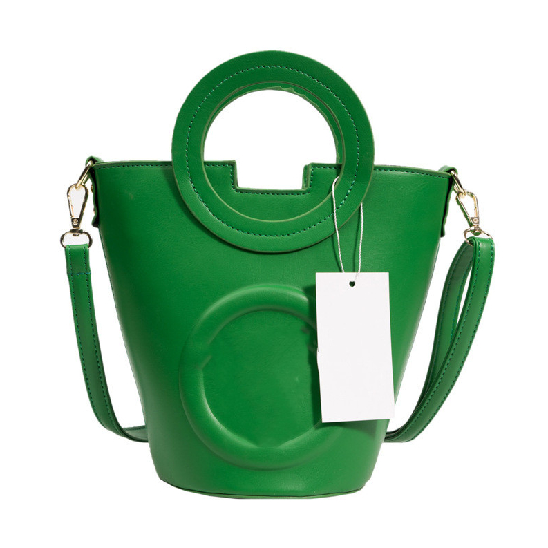 

Top Spring Women's Portable Shoulder Crossbody Bag Simple Embedded Letter Women Bag Community Bucket Bags, As pic