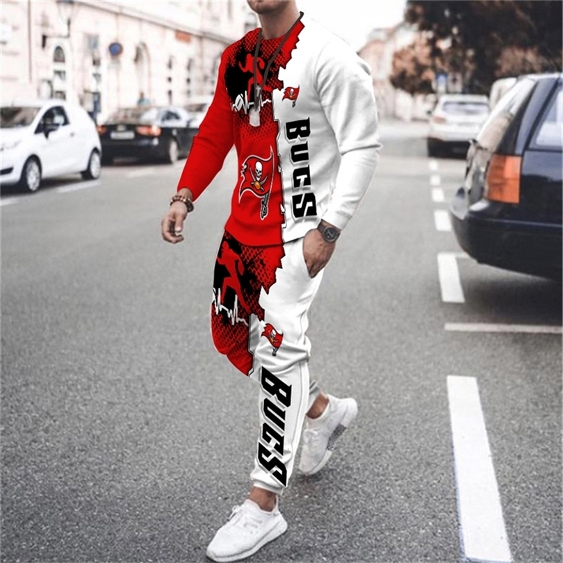 Fashion Men s Retro T shirt Long Sleeve Suit Sweatshirt Crew Neck 3D Printing Rugby Pattern Clothing 220621