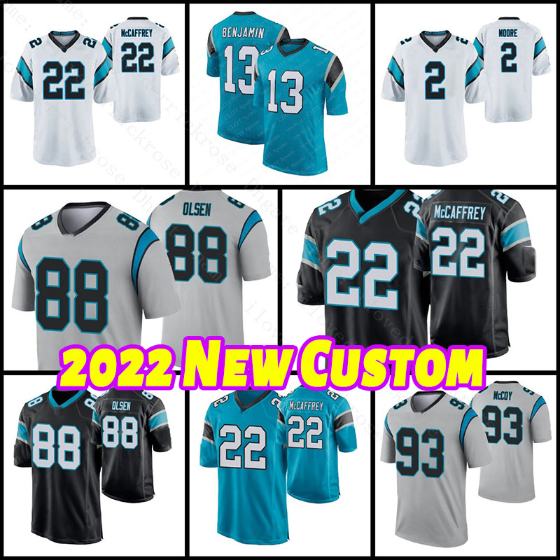 2 DJ Moore Custom Men 8 Jaycee Horn 22 Christian McCaffrey Bridgewater Jersey 53 Brian Burns Donte Jackson Cam Newton Kuechly Terrace Marshall Jr