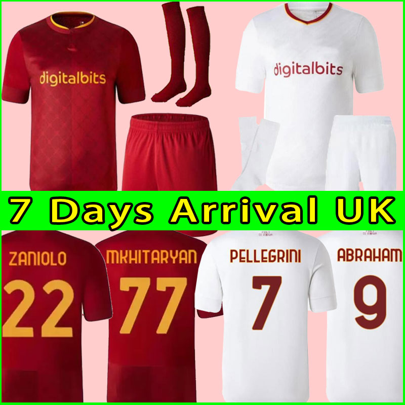 

22 23 DYBALA SOCCER JERSEYS ROMA Abraham 2022 2023 Wijnaldum Zaniolo FOOTBALL shirts men kids, Home kits+socks