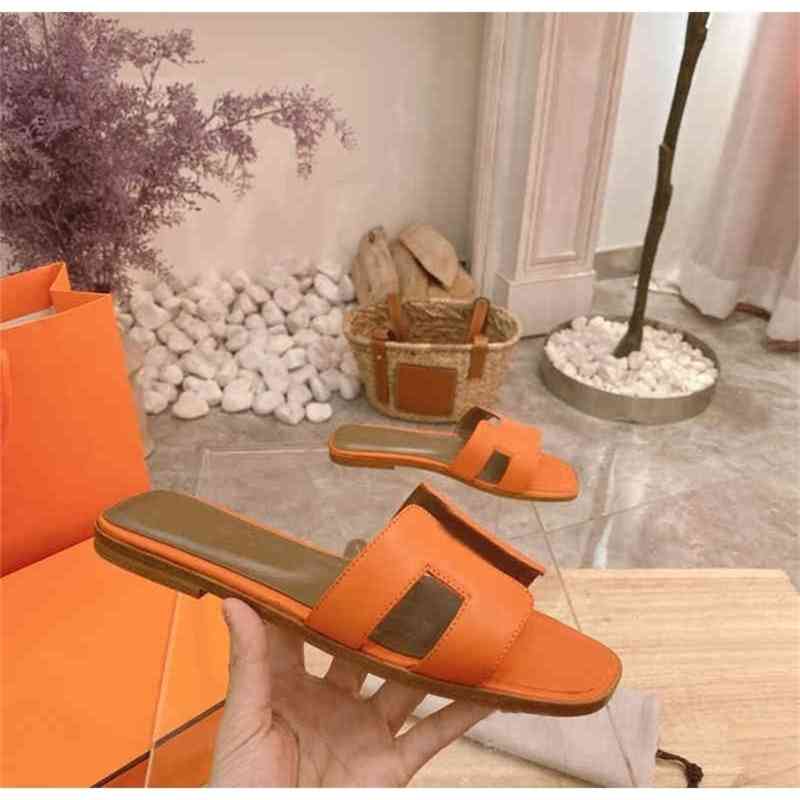 

herms oran slipper Sandals Designer Women Lady Sandal Beach Slides Summer Sexy Real Leather Platform Flats Shoes Outdoor Designer