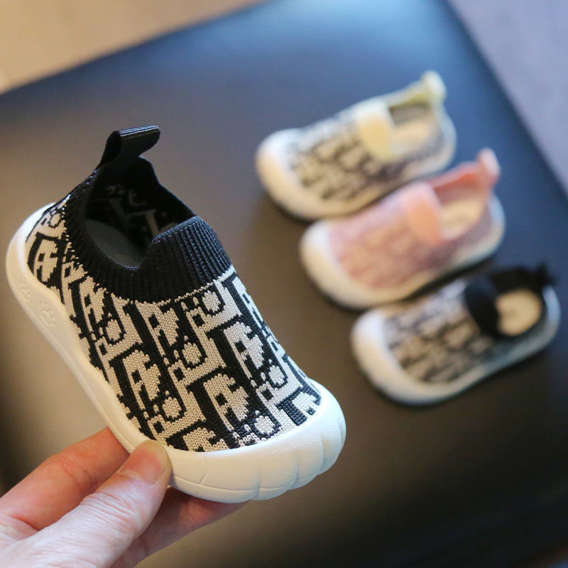

Children's Sneaker Shoes Spring 2022 New Boys' Sports Shoe Breathable Girls' Net Soft Soles Baby Walking Shoes