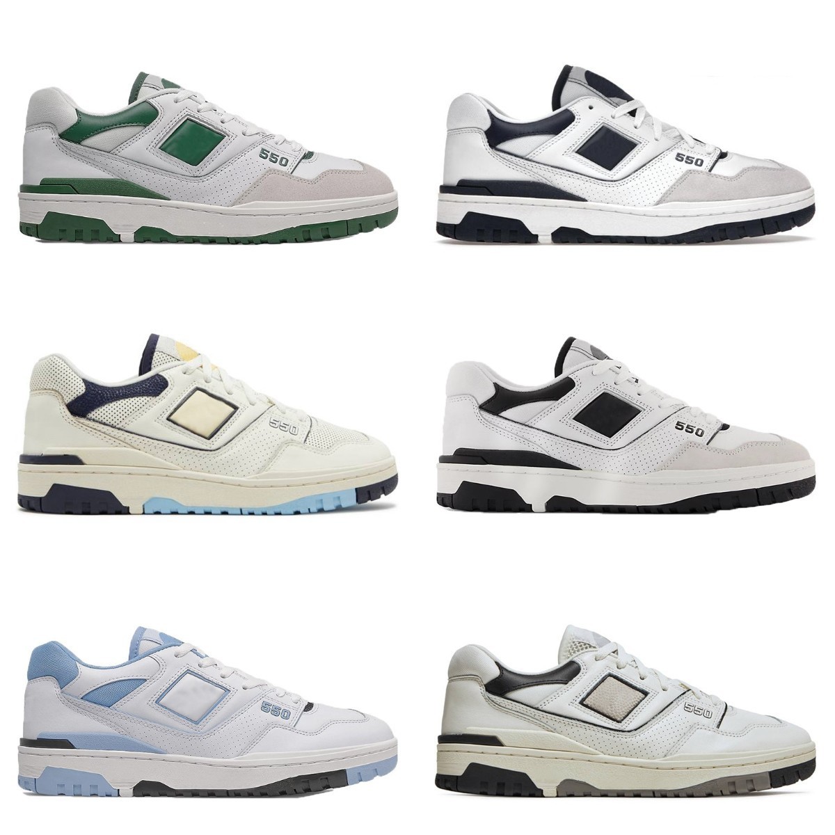 

Designer New BB550 B550 550 Casual Shoes Mens Women White Green Grey Cream Black Blue Yellow UNC Navy Purple Shadow Syracuse Burgundy Cyan AURALEE Trainer Sneakers S2, Please contact us