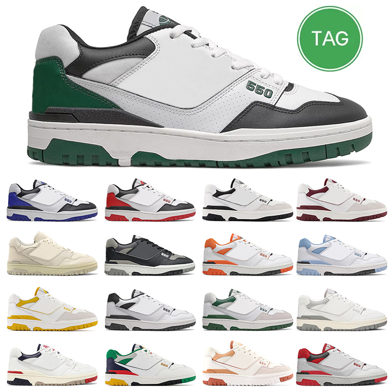 

hotsale 550 trainers men women running shoes Shifted Sport Panda Pistachio Ecru Shadow Burgundy Cyan Oak Leaf Green Au Lait sports sneakers, #4 black