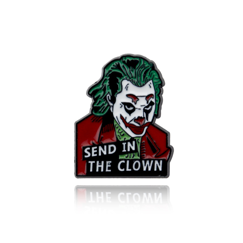 

Clown style Brooch shirt collar pin around Europe and America, As picture