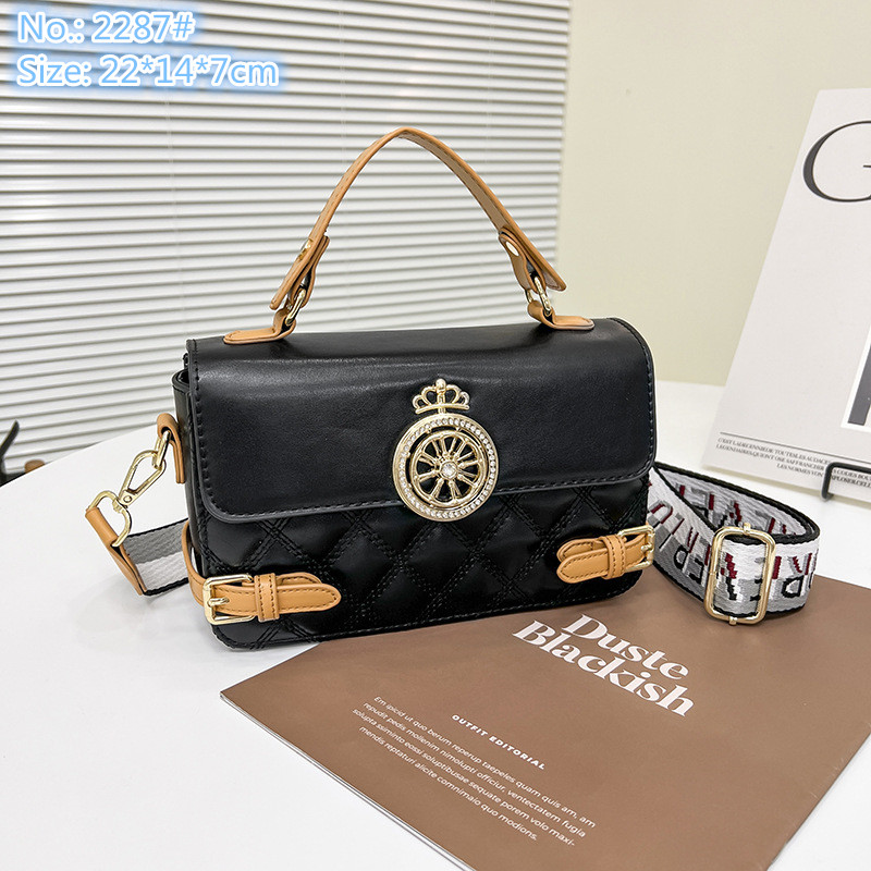 

Wholesale ladies shoulder bags sweet little fresh pink handbags simple versatile black plaid handbag street personality contrast summer sewing leather bag, Pink-2287#