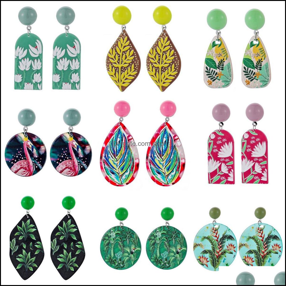 

Charm Graffiti Earrings Fashion Mti-Type Irregar Acrylic Drop Colorf Simated Polymer Clay Geometric Gift Delivery 2021 Jewelry Sport1 Dhb2J