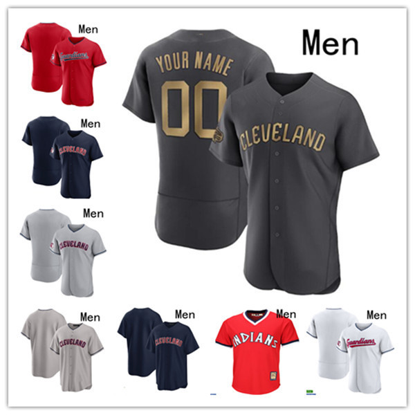 

2022 All-Star Cleveland 11 Jose Ramirez 7 Myles Straw 1 Amed Rosario 32 Franmil Reyes 6 Owen Miller 38 Steven Kwan 0 Andres Gimenez Baseball Jersey Guardians, Colour