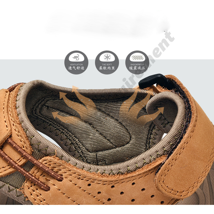 Grande taille 11 sandales hommes 2022 été nouveau respirant orteil sandale loisirs de plein air chaussures de plage décontractées jaune 4