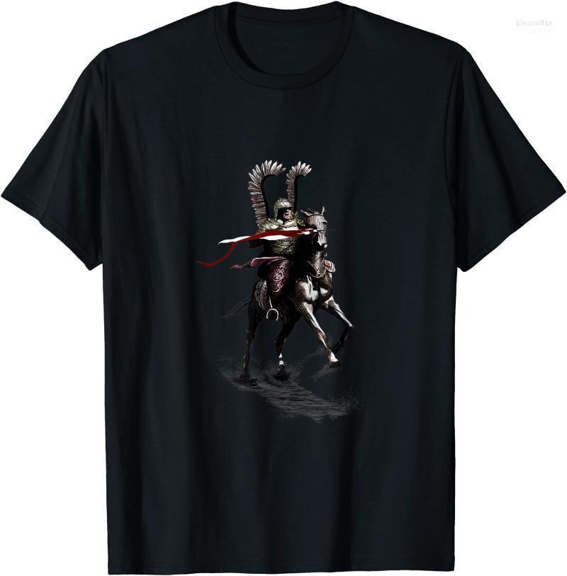 

Men' T-Shirts Polish Winged Hussar Cavalry Men T-Shirt Short Casual Oversized T Shirt 2022 Harajuku Mens ShirtsMen' Bles22, Black