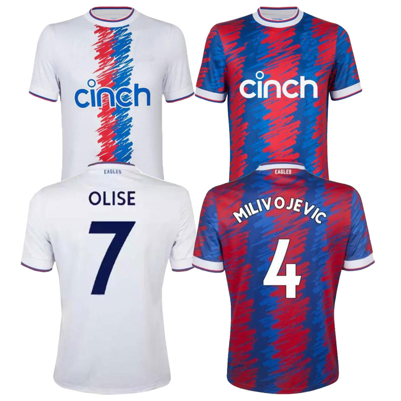 

22/23 crystal Soccer Jerseys Zaha MILIVOJEVIC TOWNSEND SAKHO BENTEKE MATETA EZE McARTHUR CPFC Palace 2022 2023 men kids Kits sock Full sets Football Uniforms, Adult shirt