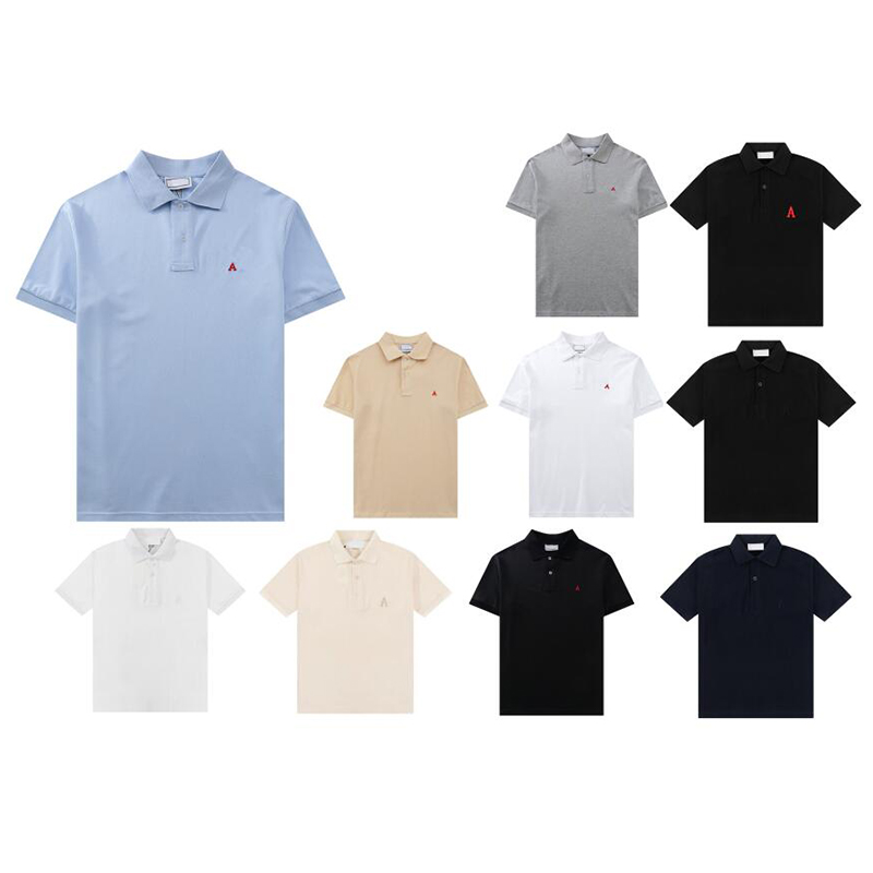 

Mens Polos Designer Polo Heart and A Embroidery On the Chest Cotton Man And Women Tshirts Collar Tops Tee shirt---8, Silical gel