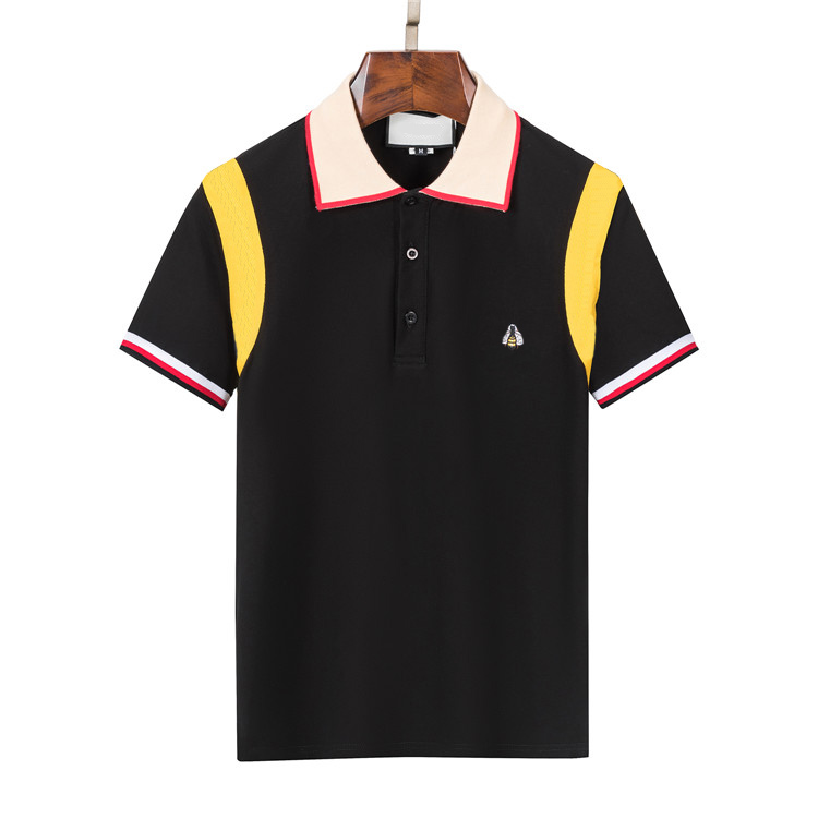

animal print Men Polo Shirt Casual Business Top Embroidery Polos Shirts male Short Sleeve Homme oversized Lapel Tees 2022 designer brand, 14