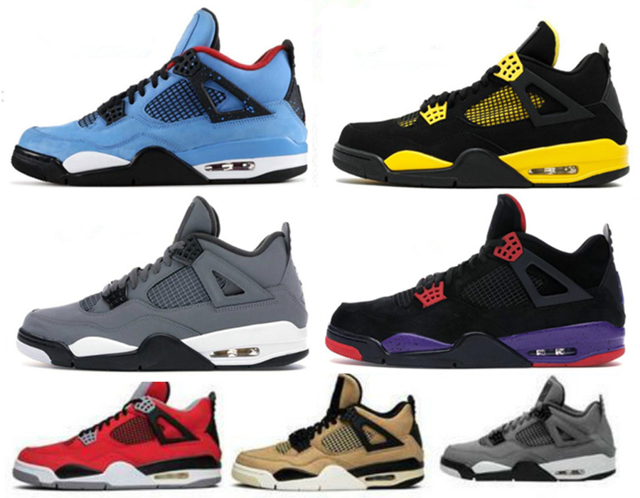 

Shoes Fashion Quality 4s 2020 Bred White Cement Cactus Jack Toro Bravo Basketball Top Men Jumpman 4 Tattoo Fire Red Cool Grey Sneakers, What the
