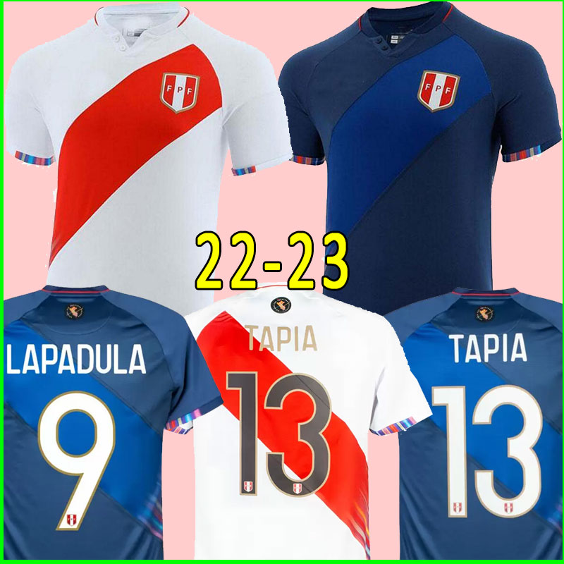 

2022 2023 Peru camisetas de futbol Copa American jerseys Home Away GUERRERO FARFAN CUEVA LAPADULA LORES Peru Soccer Jersey Football Shirt