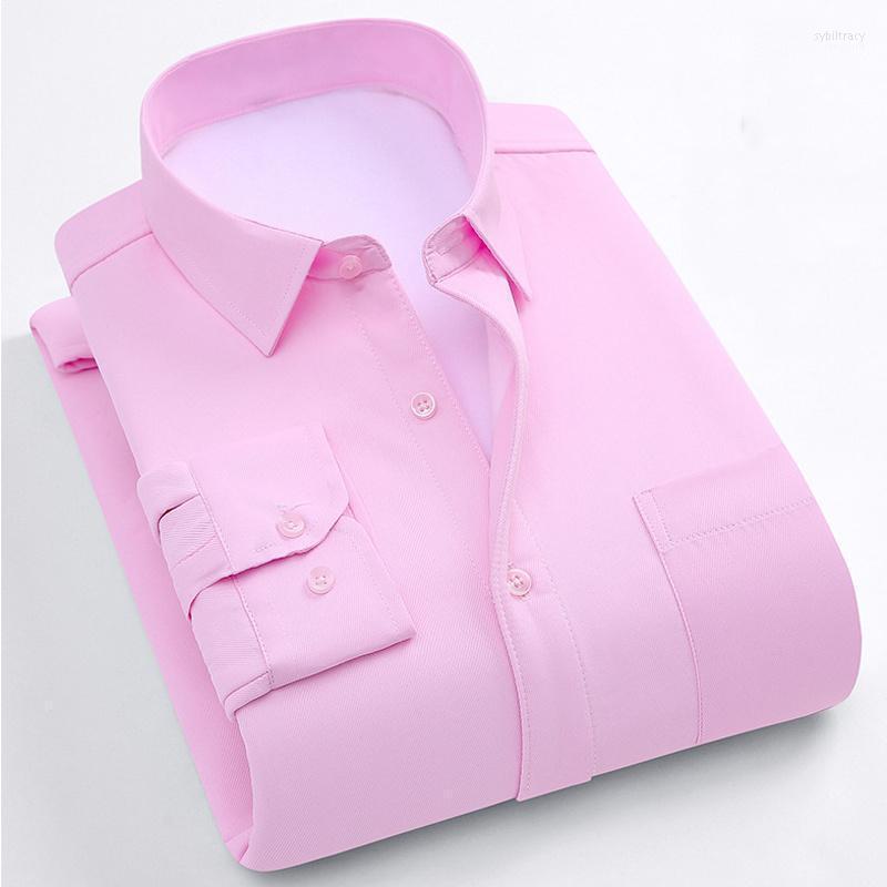 

Men's Dress Shirts Warm Velvet Formal Business Winter Wedding Shirt For Men Plus Size XXXXXL Stripe Printed Coats Oversized Sybi22, As picture