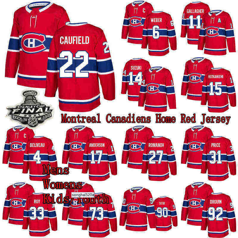 

Cole Caufield Montreal Canadiens Jersey 14 Nick 31 Carey Price 73 Tyler Toffoli 11 Brendan Gallagher Romanov Home Hockey Jerseys nhl's, Red mens size: s-xxxl