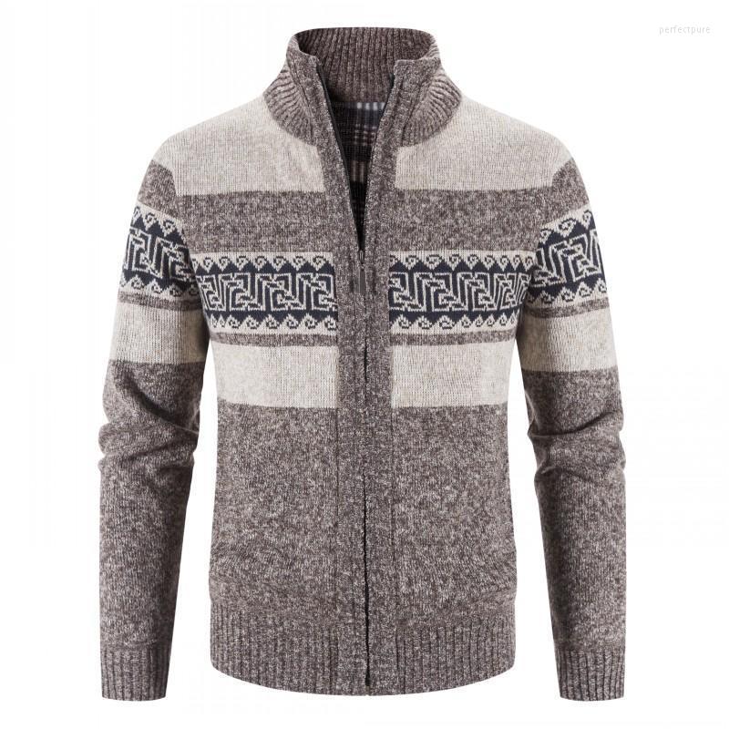 

Men's Sweaters Winter Jackets Men Cardigans Male Thicker Warm Casual Sweatercoats Good Quality Slim Fit Size 3XL Perf22, Light gray 63