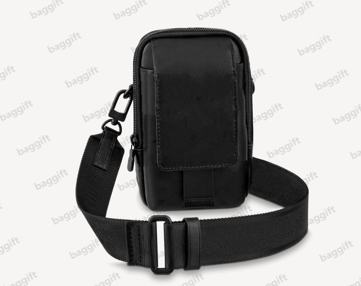 

Men S-LOCK VERTICAL WEARABLE Mini Wallet bags double phone pouch DB.PHONE Purse Shadow Taurillon leather Macassar canvas M81060 m81005 M81323 M81321 M82535 M82568, Purple slock