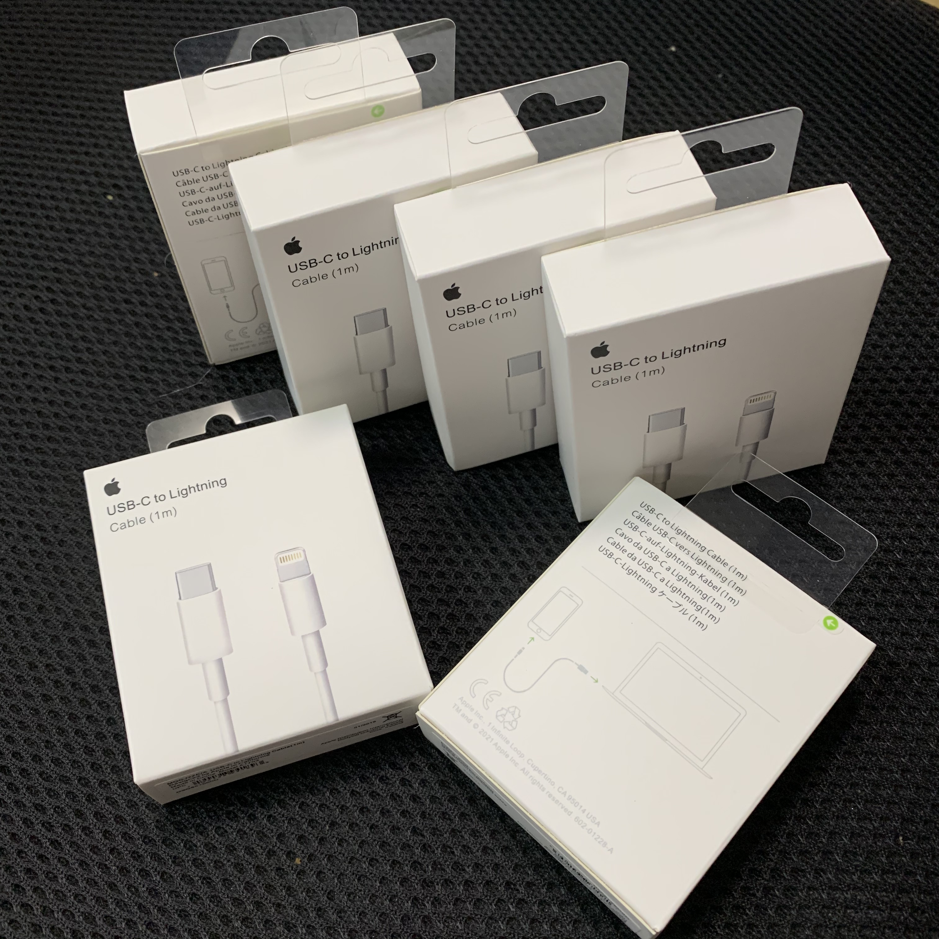 

50pcs/lot Original Quality Fast Charger Cables PD Cable 1m 3ft 2m 6ft USB-C to Lightning Cable for iPhone 11 12 13 pro Max With retail box Ups DHL Free