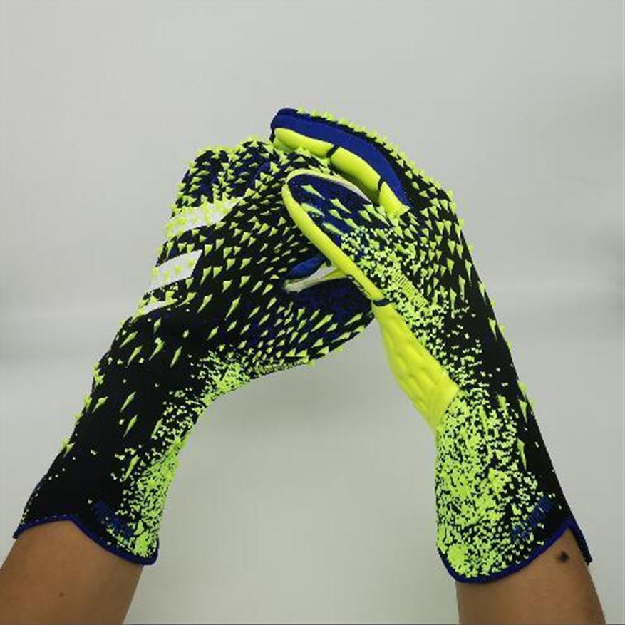 

Thickened Soccer Goalkeeper Gloves Predator Keeper s gloves Men kids Goalie Football Guantes De Portero Size 5 6 7 8 9 10 11 22062280W, Color as picture