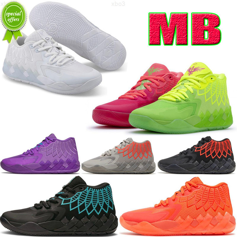 

NLaMelo Ball MB1 Rick Morty Men Lo Basketball Shoes for sale High Quality Queen City Black Red Grey Sport Shoe Trainner Sneakers, #1 rick and morty