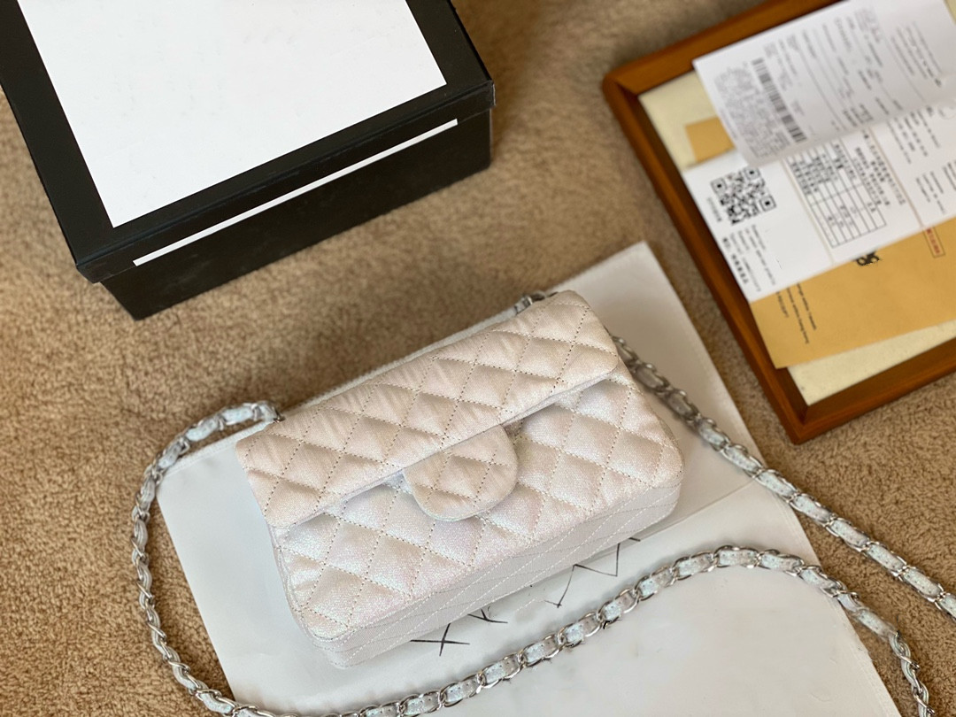 

Lambskin Rectangle Classic Flap Bags Silver/Gold Metal Hardware Real Leather Crossbody Shoudler bag Quilted Luggage Large Capacity Designer wallets, Box