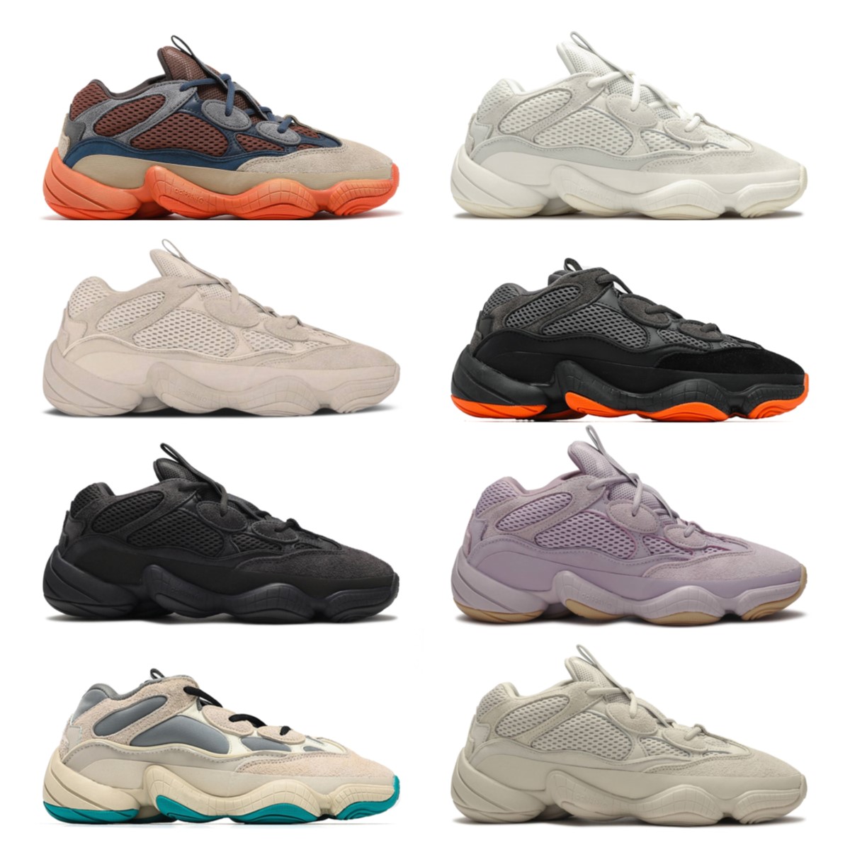 

Quality Men Women 500 Mesh Running Shoes Desert Rat Stone Soft Vision Bone White Blush Ourtdoor Trainer Platform 500s Sports Trainers Designer Sneakers, Box