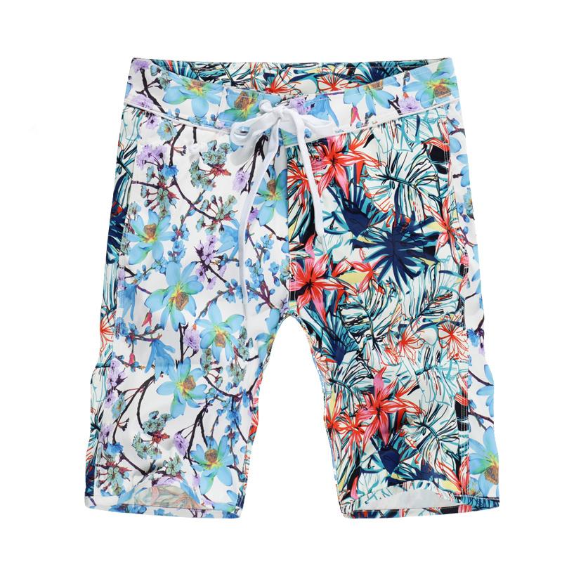 

Men' Shorts European And American Men' Wear Summer 2022 Floral Print Slim Beach Pants Fashion Casual Five Minutes Of PantsMen, Sky blue