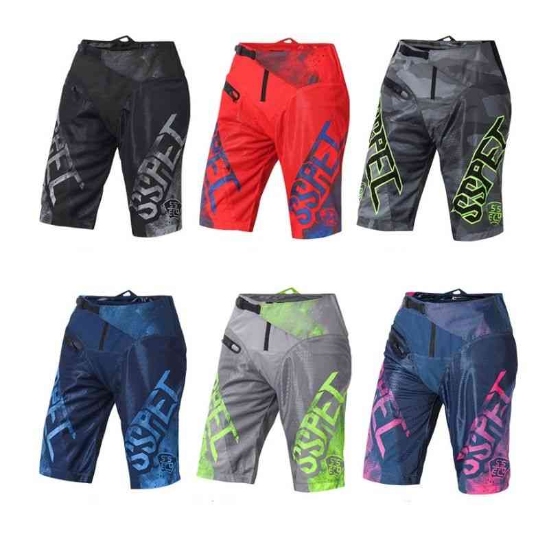 

Men's T-shirts Shorts Clothing Sspec Summer Motocross Short Pants Mtb Men Enduro Mountain Bicycle Off Road Cycling with Protective Pads, Green