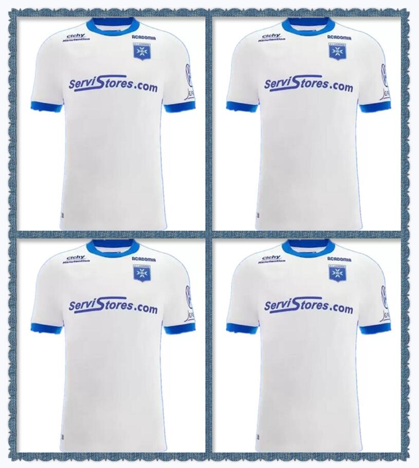 

22 23 maillots de foot AJ Auxerre soccer jersey home white 2022 2023 Gauthier Hein Hamza Sakhi Alexis Trouillet Gaetan Charbonnier Mathias Autret football shirt