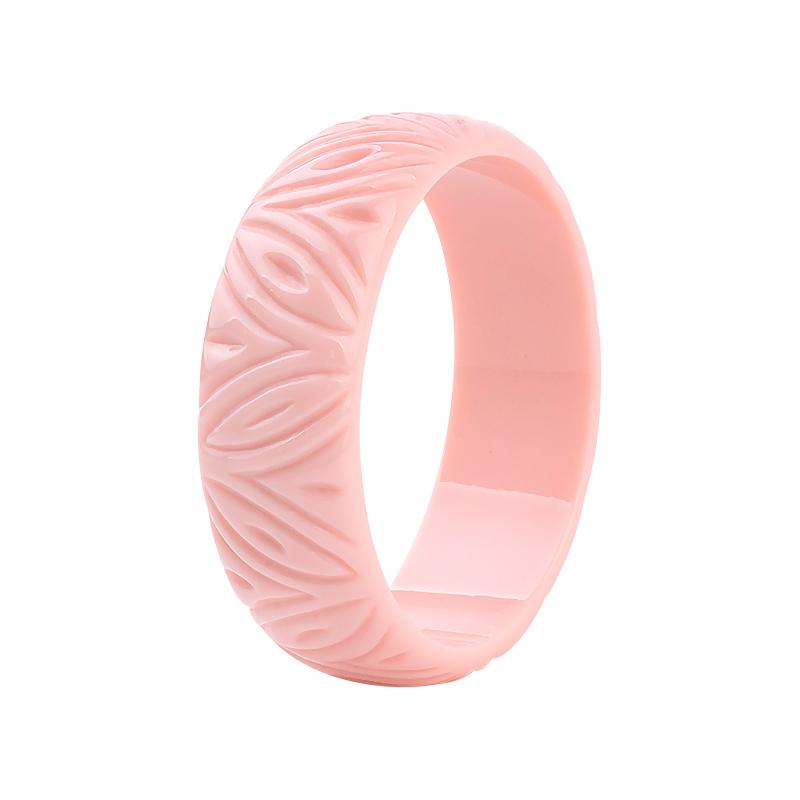

Bangle Vintage Colorful Resin Acrylic Carved Bracelet Designer Charms Bracelets For Women Wholesale Blank JewelleryBangleBangle