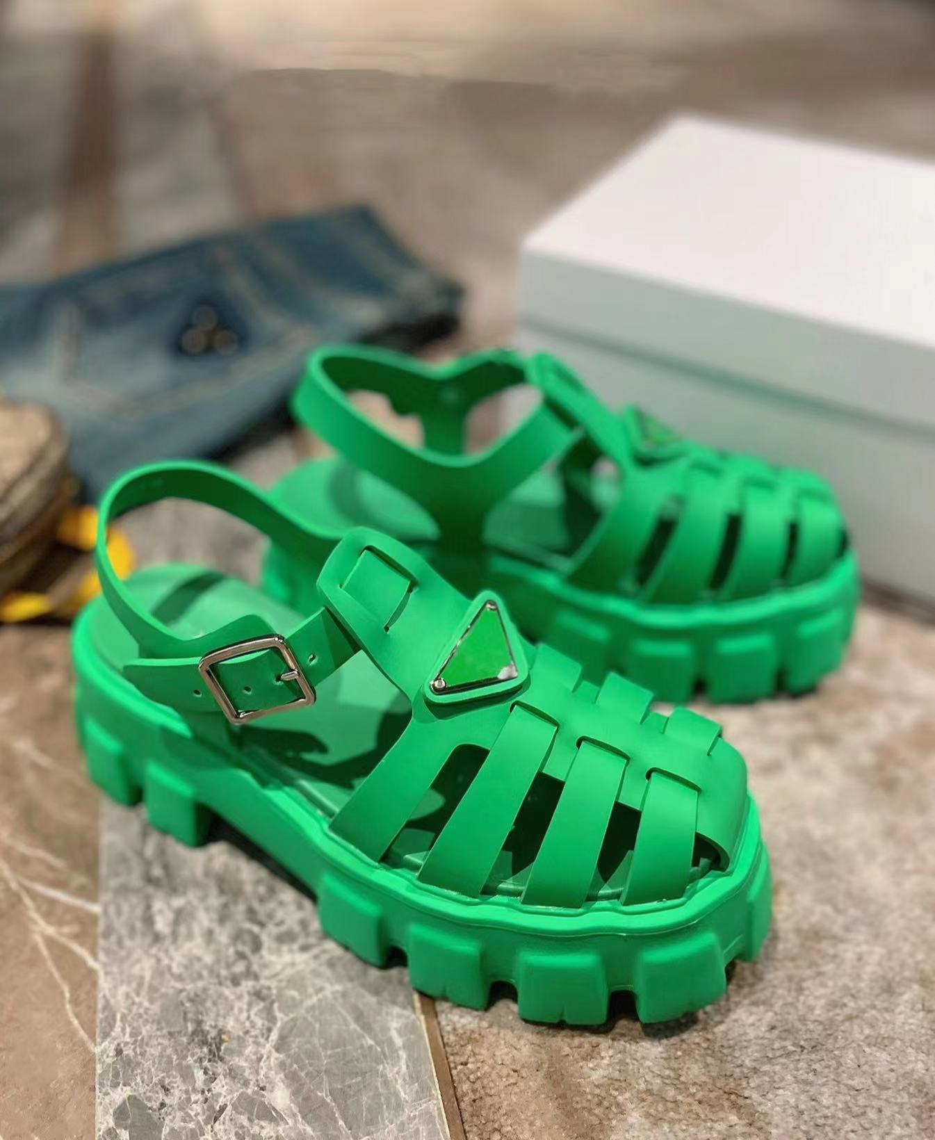 

Women Spring Summer Foam Rubber Sandals SS 22 Gladiator With 7 Vibrant Colors 2022 Ladies Fashion Platform Shoes, Blue