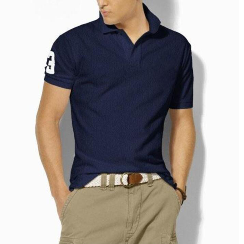 

designer Men's Polos Tee Short Sleeve T-Shirts Big Crocodile Small horse Polos pure colour Embroidery logo Tees Classic business casual breathable tshirt 6XL size, Beige