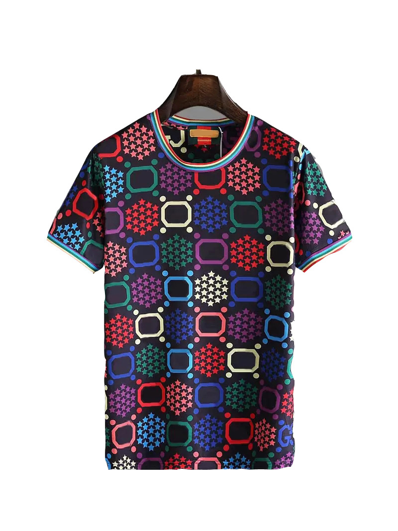 

Famous brand High quality cotton round neck men's T shirt European and American fashion letters printed logo Summer casual couple short sleeves